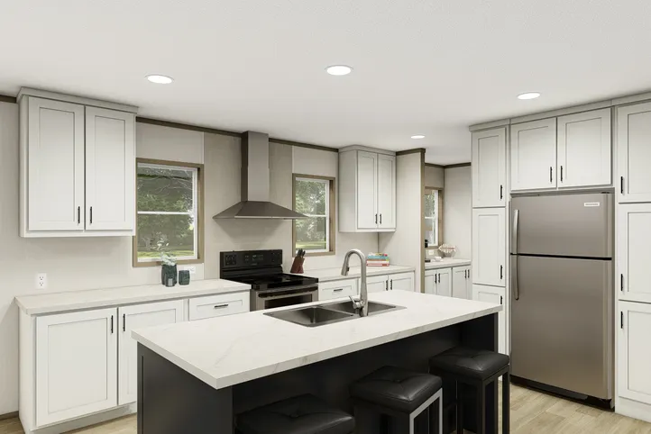 The SUMMIT Exterior. This Manufactured Mobile Home features 4 bedrooms and 3 baths.