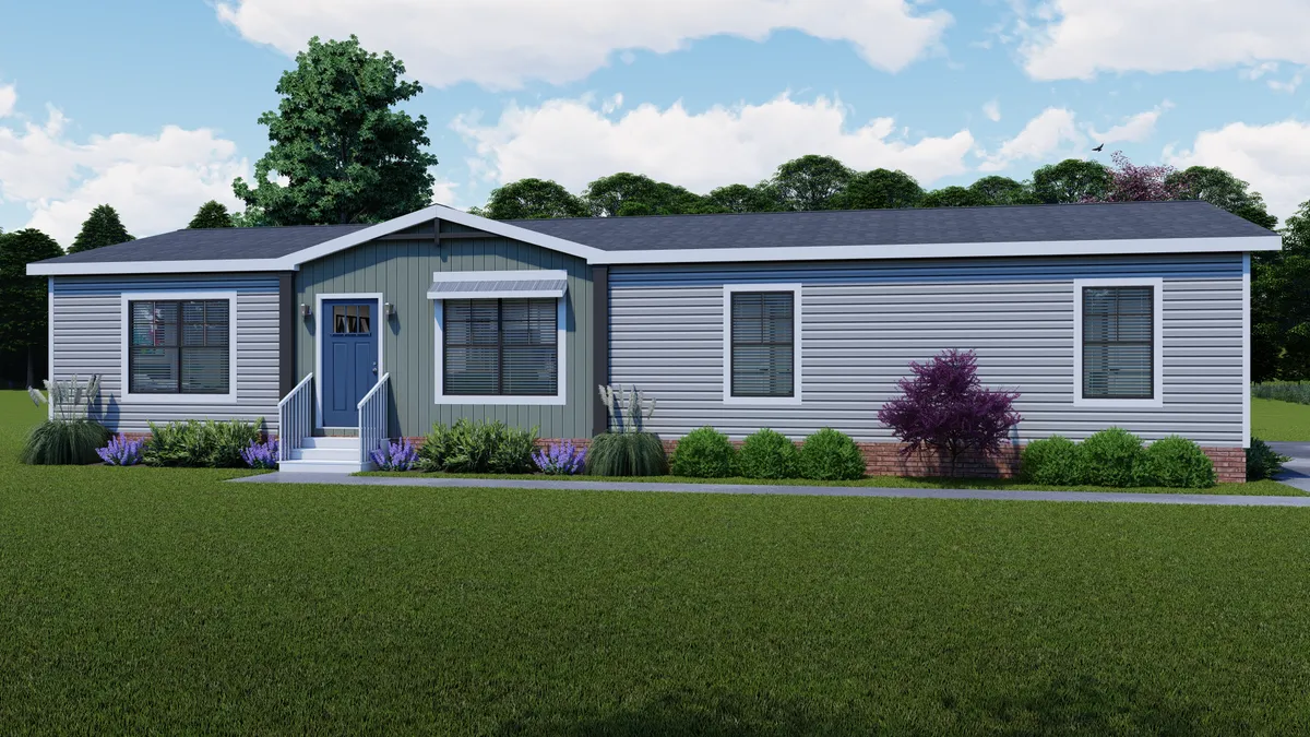 The ISABELLA Exterior. This Manufactured Mobile Home features 3 bedrooms and 2 baths.