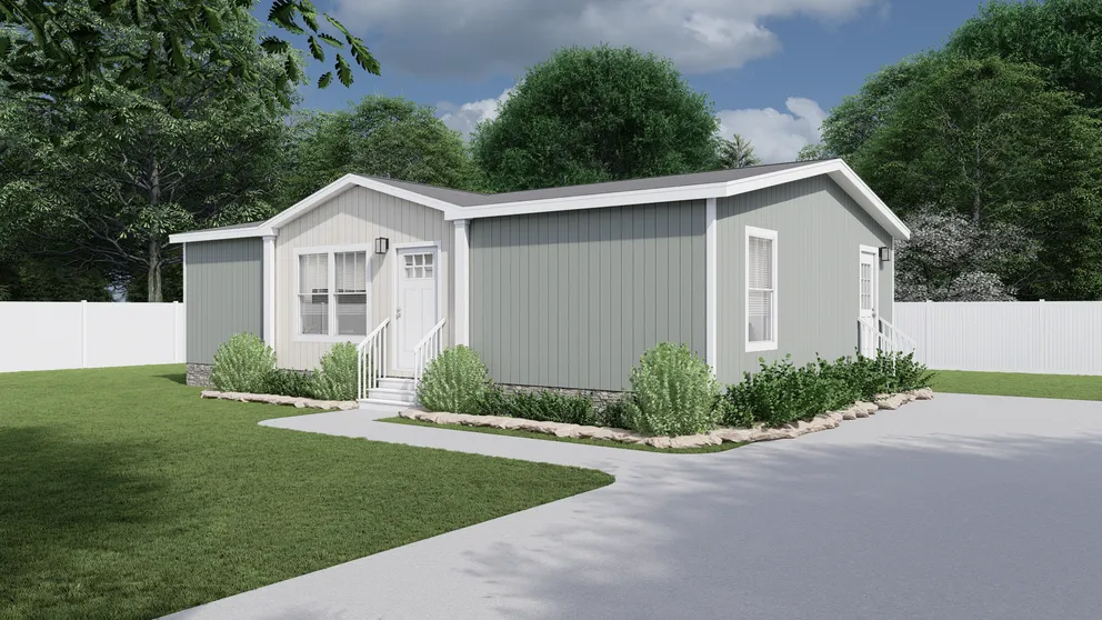 The SWEET DREAMS Exterior. This Manufactured Mobile Home features 3 bedrooms and 2 baths.