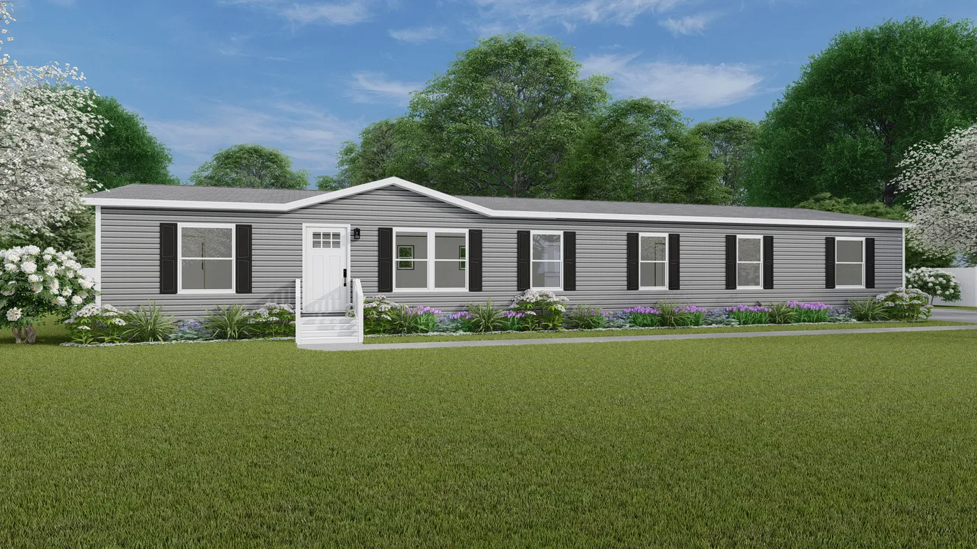 The SUMMIT Exterior. This Manufactured Mobile Home features 4 bedrooms and 3 baths.