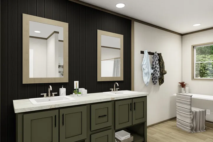 The SUMMIT Exterior. This Manufactured Mobile Home features 4 bedrooms and 3 baths.