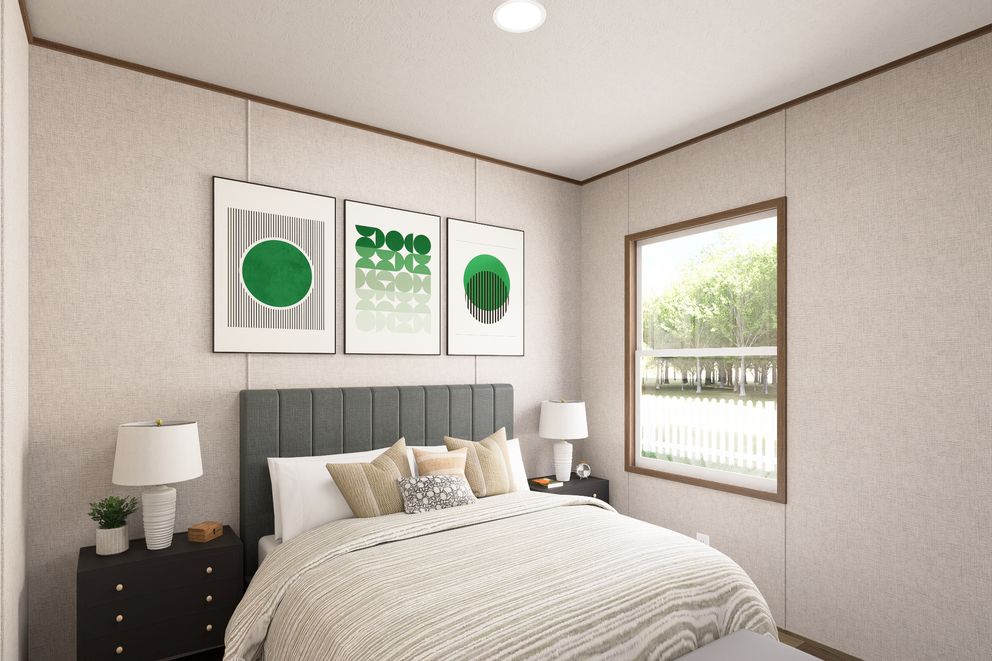 The CYPRESS Exterior. This Manufactured Mobile Home features 4 bedrooms and 2 baths.