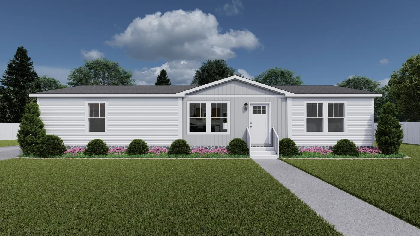The LIMELIGHT Exterior. This Manufactured Mobile Home features 3 bedrooms and 2 baths.
