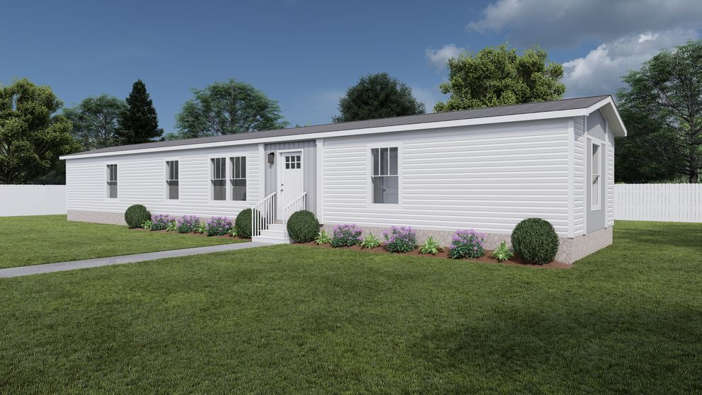 The SWEET CAROLINE Exterior. This Manufactured Mobile Home features 3 bedrooms and 2 baths.