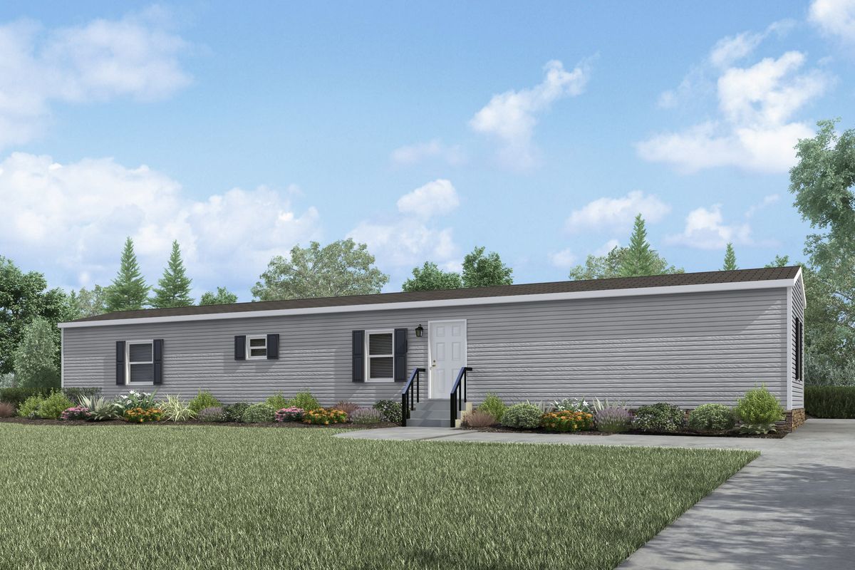 The PEYTON Exterior. This Manufactured Mobile Home features 3 bedrooms and 2 baths.