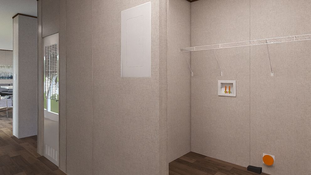 The ASPEN Exterior. This Manufactured Mobile Home features 3 bedrooms and 2 baths.