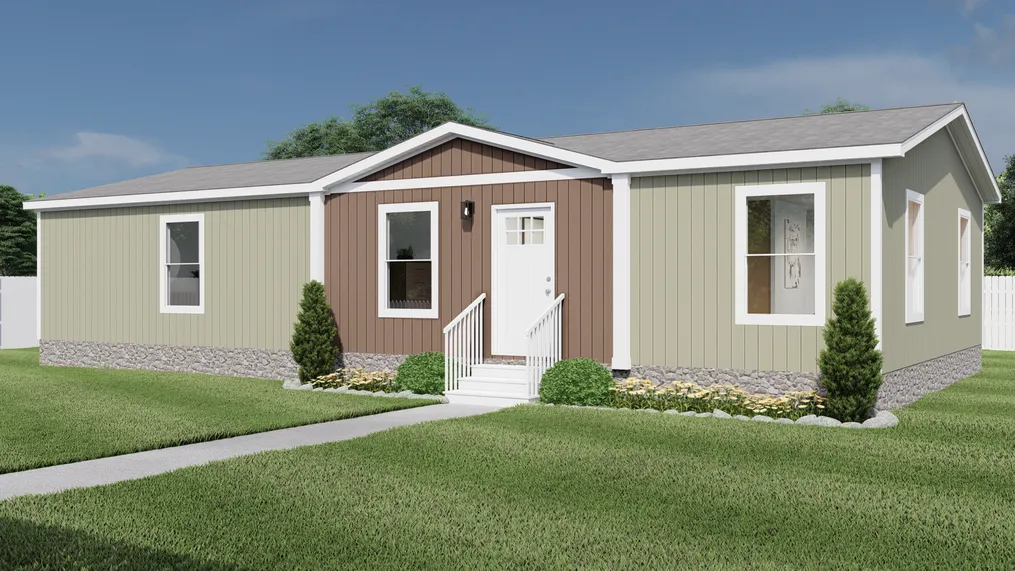 The CMH TEM2852-3A FREE BIRD Exterior. This Manufactured Mobile Home features 3 bedrooms and 2 baths.