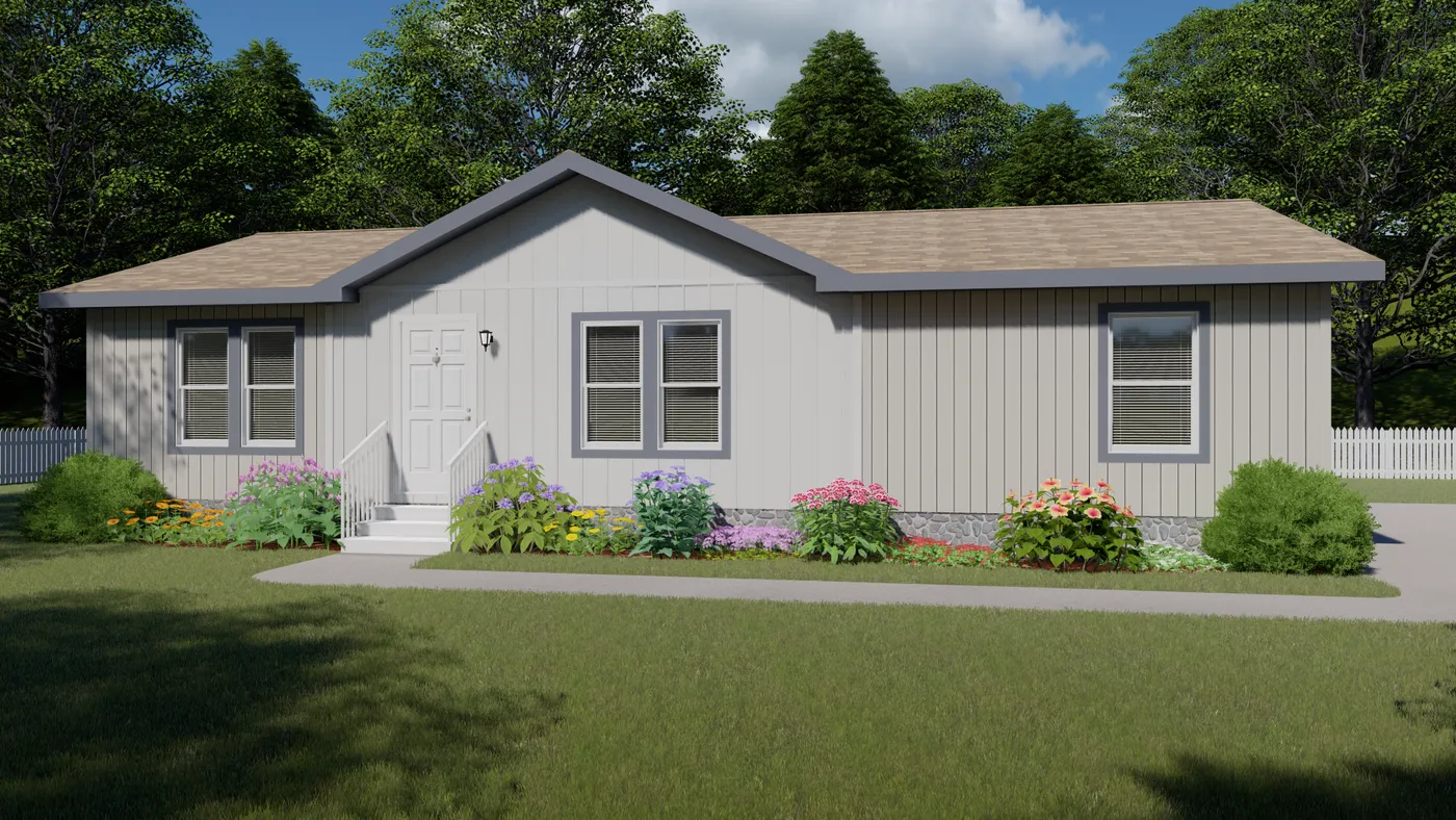 The 2019 COLUMBIA RIVER (NEW) Exterior. This Manufactured Mobile Home features 3 bedrooms and 2 baths.