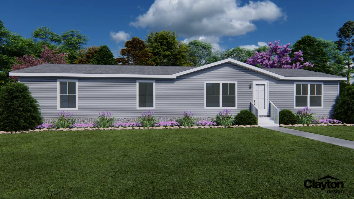 The LEGEND 326 Exterior. This Manufactured Mobile Home features 3 bedrooms and 2 baths.
