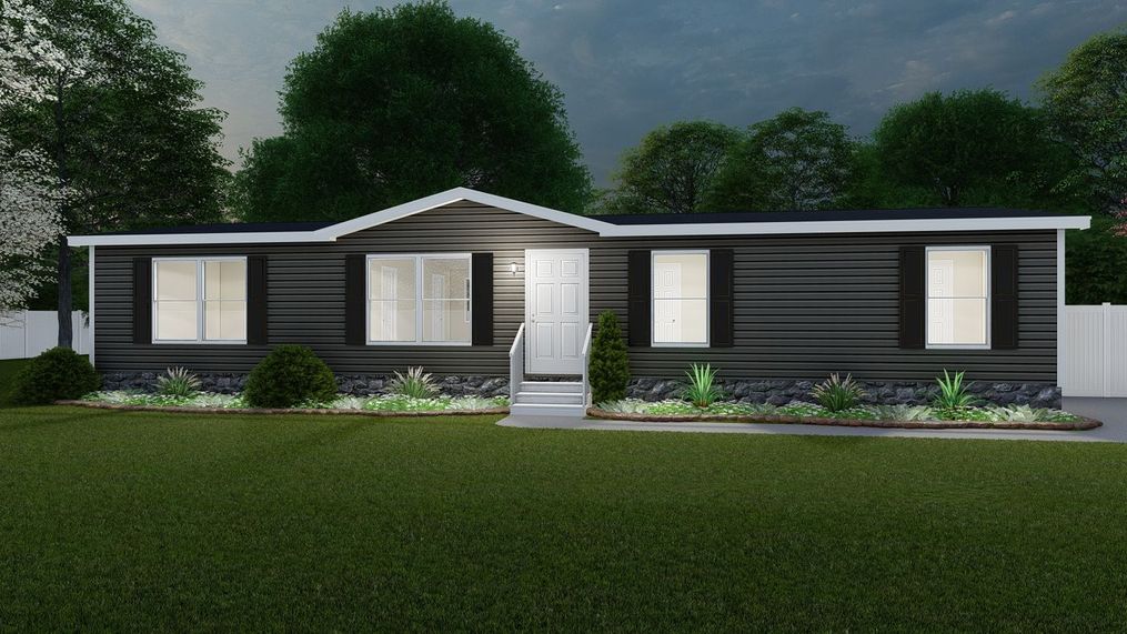 The ULTRA EXCEL 3 BR 28X56 Exterior. This Manufactured Mobile Home features 3 bedrooms and 2 baths.