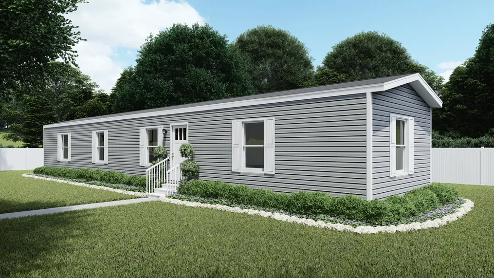 The DYNAMIC Exterior. This Manufactured Mobile Home features 3 bedrooms and 2 baths.