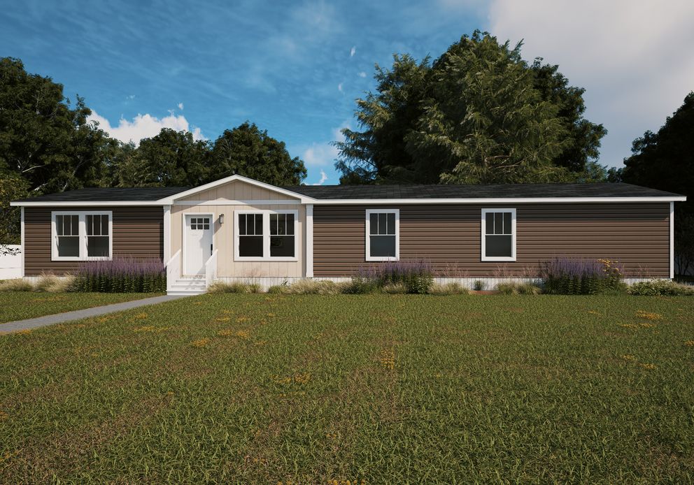 The OCTAVE Exterior. This Manufactured Mobile Home features 4 bedrooms and 2 baths.