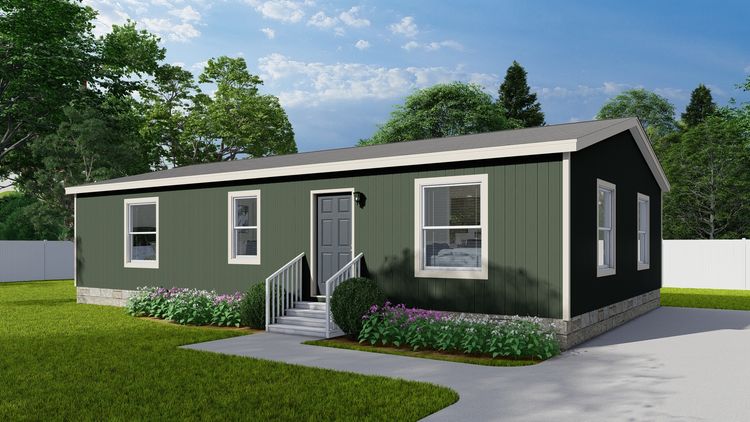 The DRM444F 44'              DREAM Exterior. This Manufactured Mobile Home features 3 bedrooms and 2 baths.