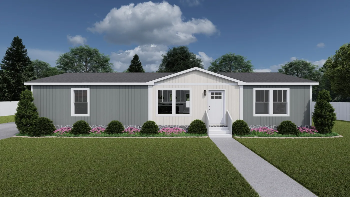 The LIMELIGHT Exterior. This Manufactured Mobile Home features 3 bedrooms and 2 baths.