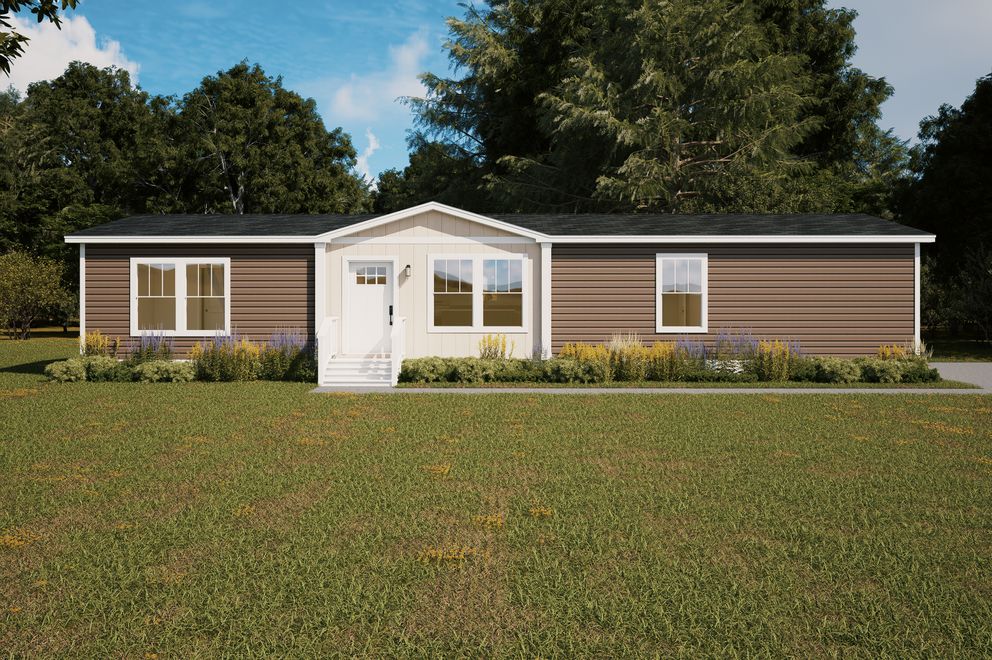 The FORTE Exterior. This Manufactured Mobile Home features 4 bedrooms and 2 baths.