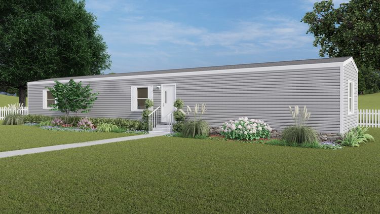 The GLORY Exterior. This Manufactured Mobile Home features 3 bedrooms and 2 baths.