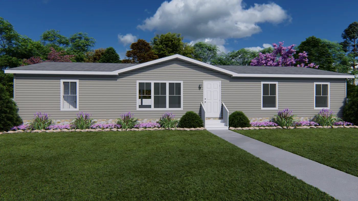 The LEGEND 43 MOD Exterior. This Modular Home features 3 bedrooms and 2 baths.