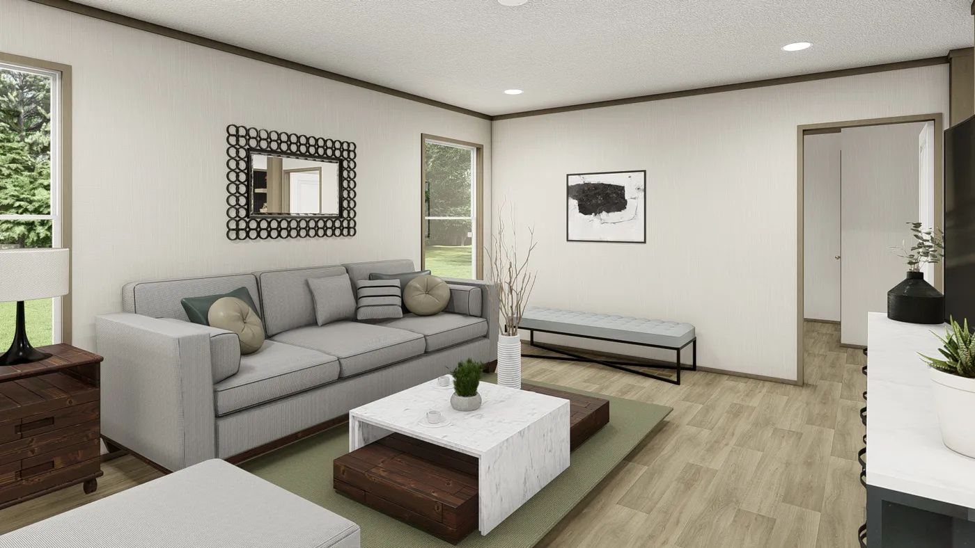 The SNOWCAP Exterior. This Manufactured Mobile Home features 4 bedrooms and 2 baths.