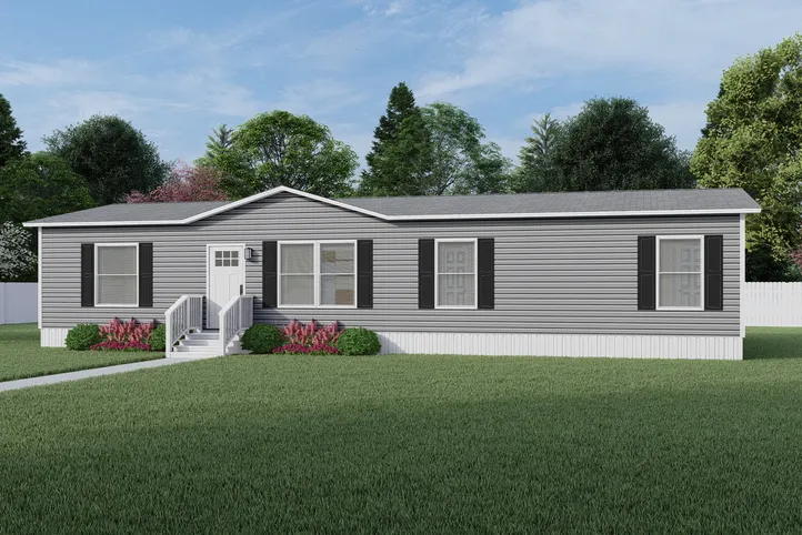 The BOONE Exterior. This Manufactured Mobile Home features 4 bedrooms and 2 baths.