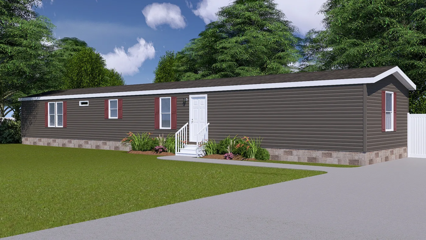The THE ANNIVERSARY ISLANDER Exterior. This Manufactured Mobile Home features 3 bedrooms and 2 baths.