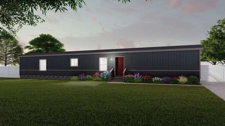 The K1676H Exterior. This Manufactured Mobile Home features 3 bedrooms and 2 baths.