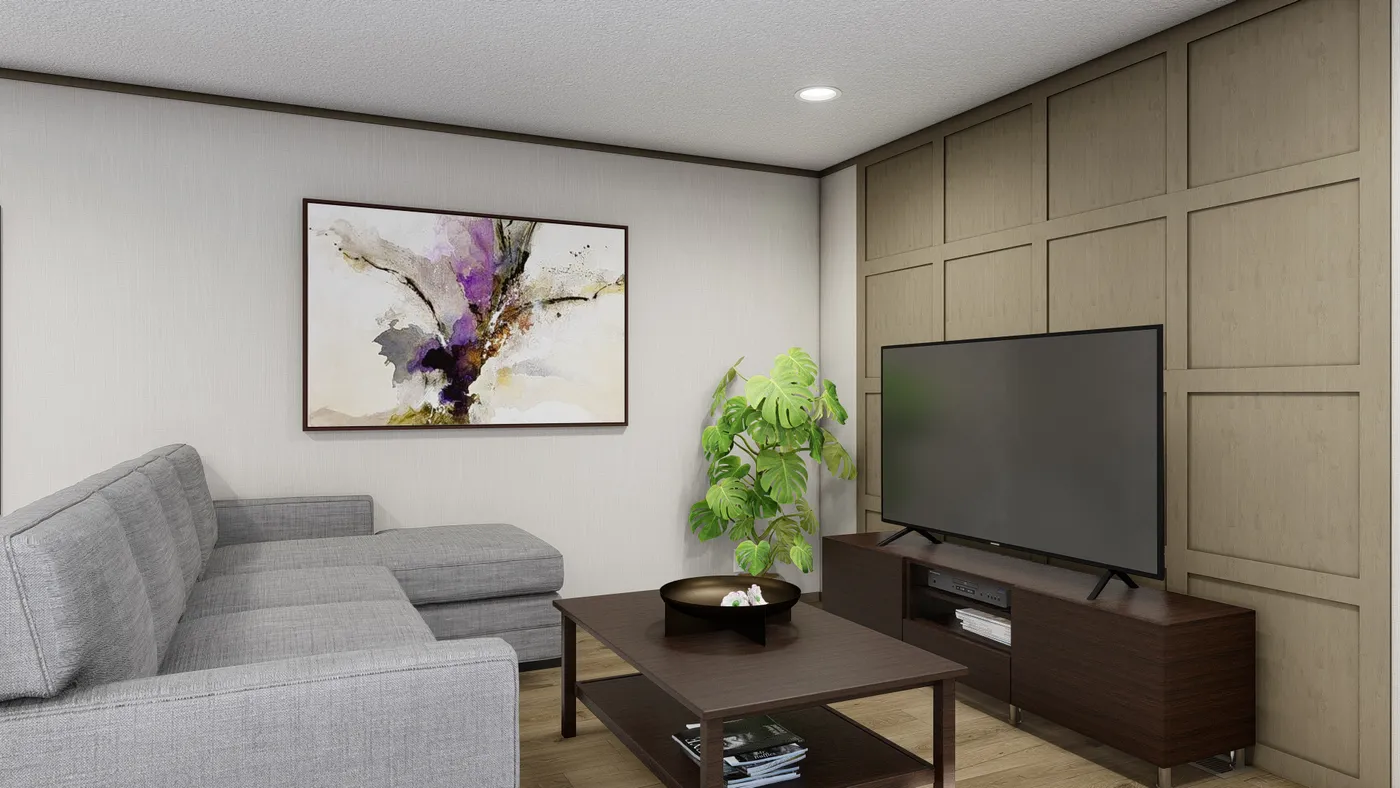 The ZION Exterior. This Manufactured Mobile Home features 3 bedrooms and 2 baths.