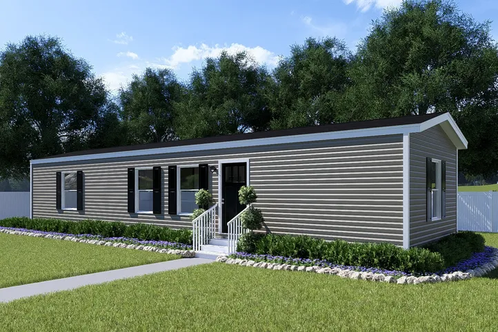 The SPIRIT Exterior in Vinyl Clay. This Manufactured Mobile Home features 2 bedrooms and 2 baths.