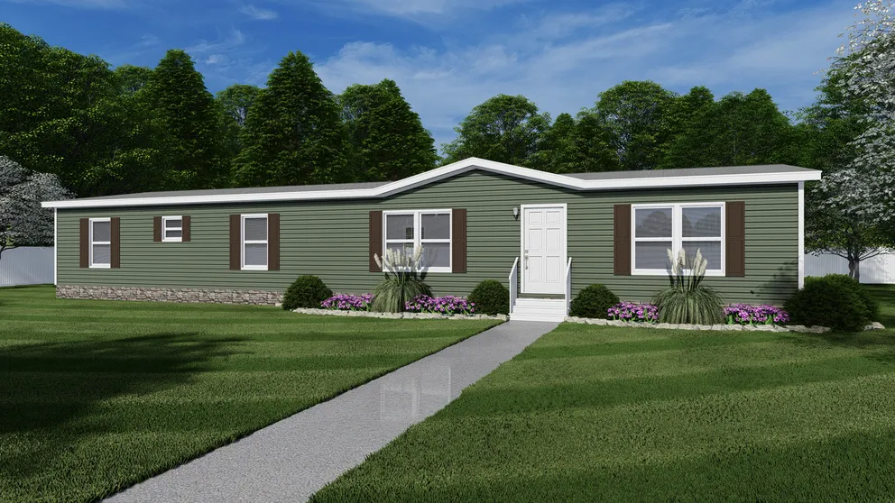 The TRADITION 72 Exterior. This Manufactured Mobile Home features 3 bedrooms and 2 baths.