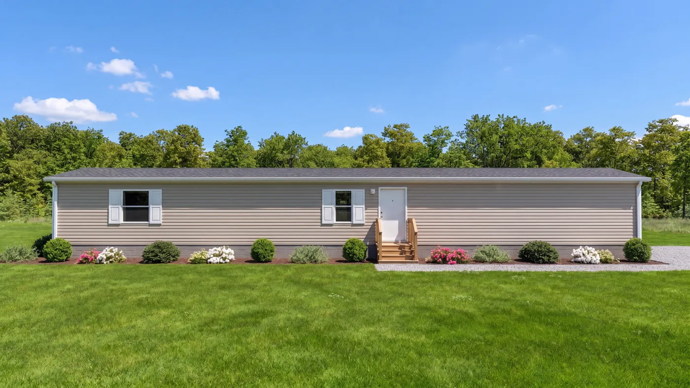 The CYPRESS Exterior. This Manufactured Mobile Home features 4 bedrooms and 2 baths.