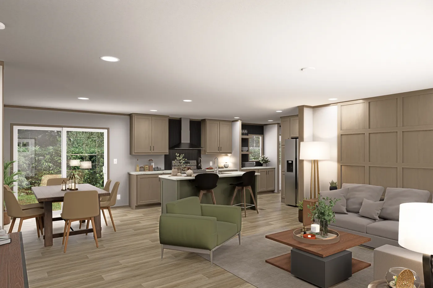 The SNOWCAP Exterior. This Manufactured Mobile Home features 4 bedrooms and 3 baths.