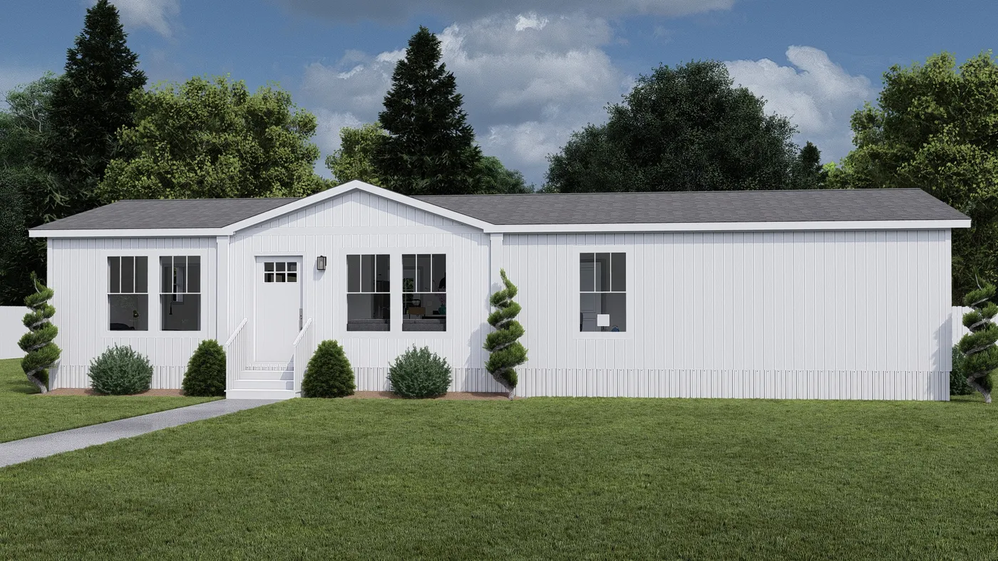 The MY GIRL Exterior. This Manufactured Mobile Home features 3 bedrooms and 2 baths.