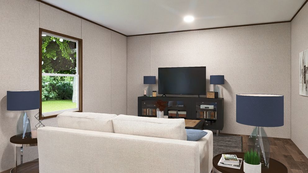 The CEDAR Exterior. This Manufactured Mobile Home features 3 bedrooms and 2 baths.