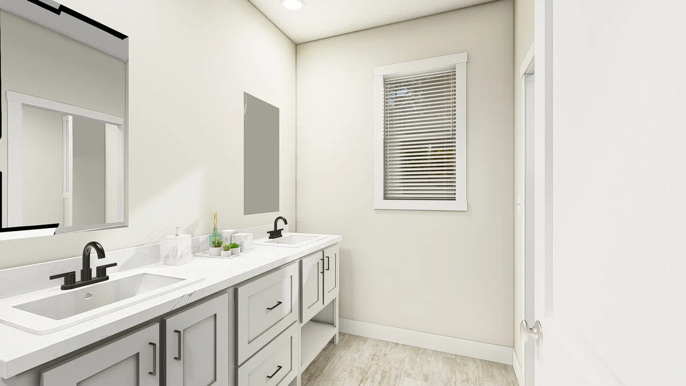 The HIP-4266-4B            SUBLIME Exterior. This Manufactured Mobile Home features 4 bedrooms and 2.5 baths.