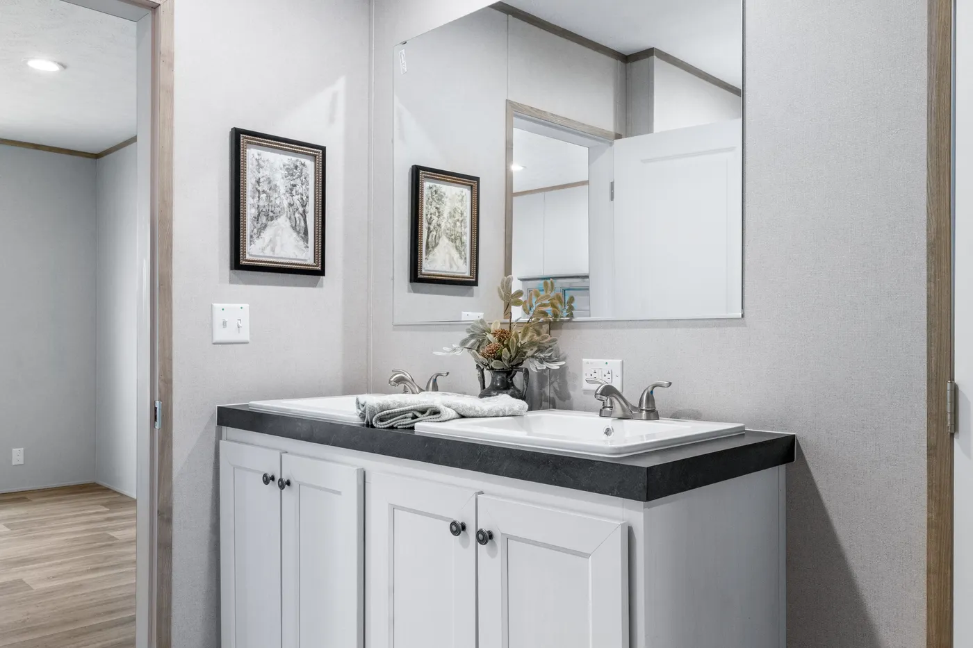 The HAVEN Exterior. This Manufactured Mobile Home features 3 bedrooms and 2 baths.