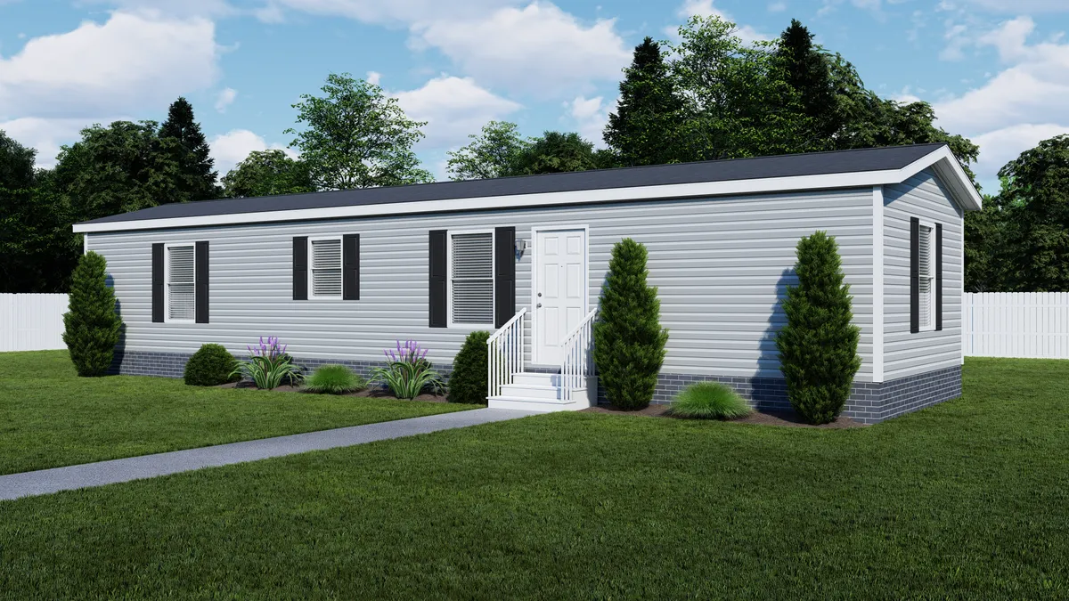 The 5616-4200 ADRENALINE Exterior. This Manufactured Mobile Home features 2 bedrooms and 2 baths.