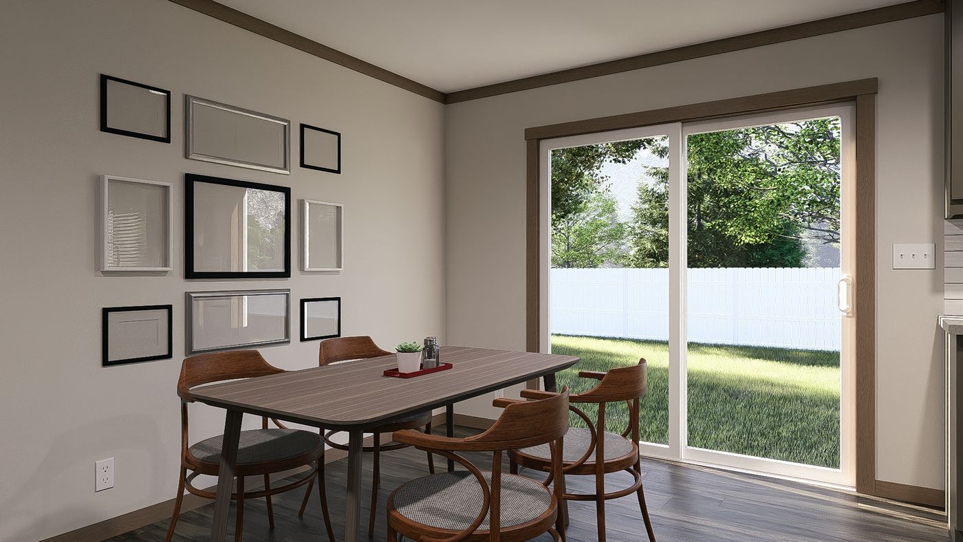 The EMILIE ELITE Exterior. This Manufactured Mobile Home features 3 bedrooms and 2 baths.