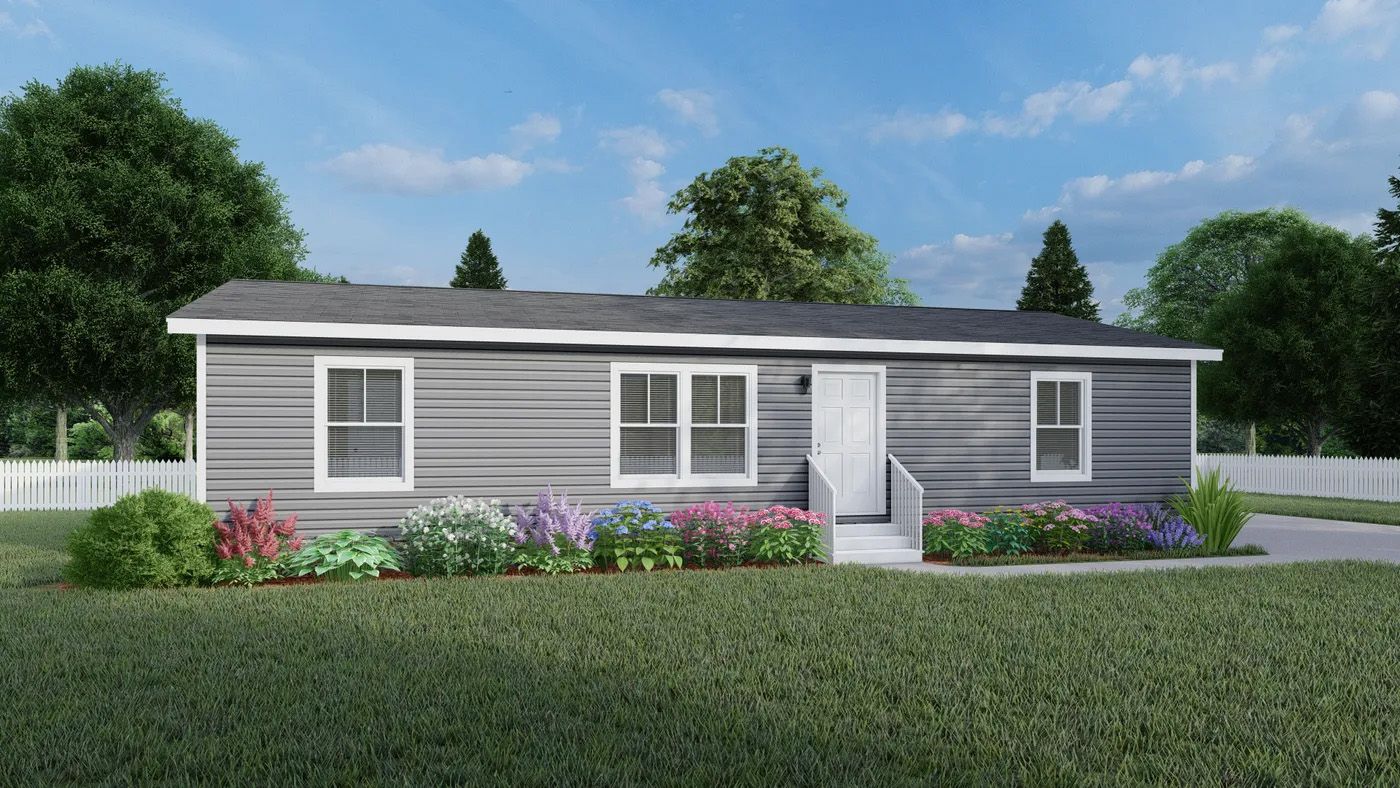 The RAMSEY 65-3 MOD Exterior. This Modular Home features 3 bedrooms and 2 baths.