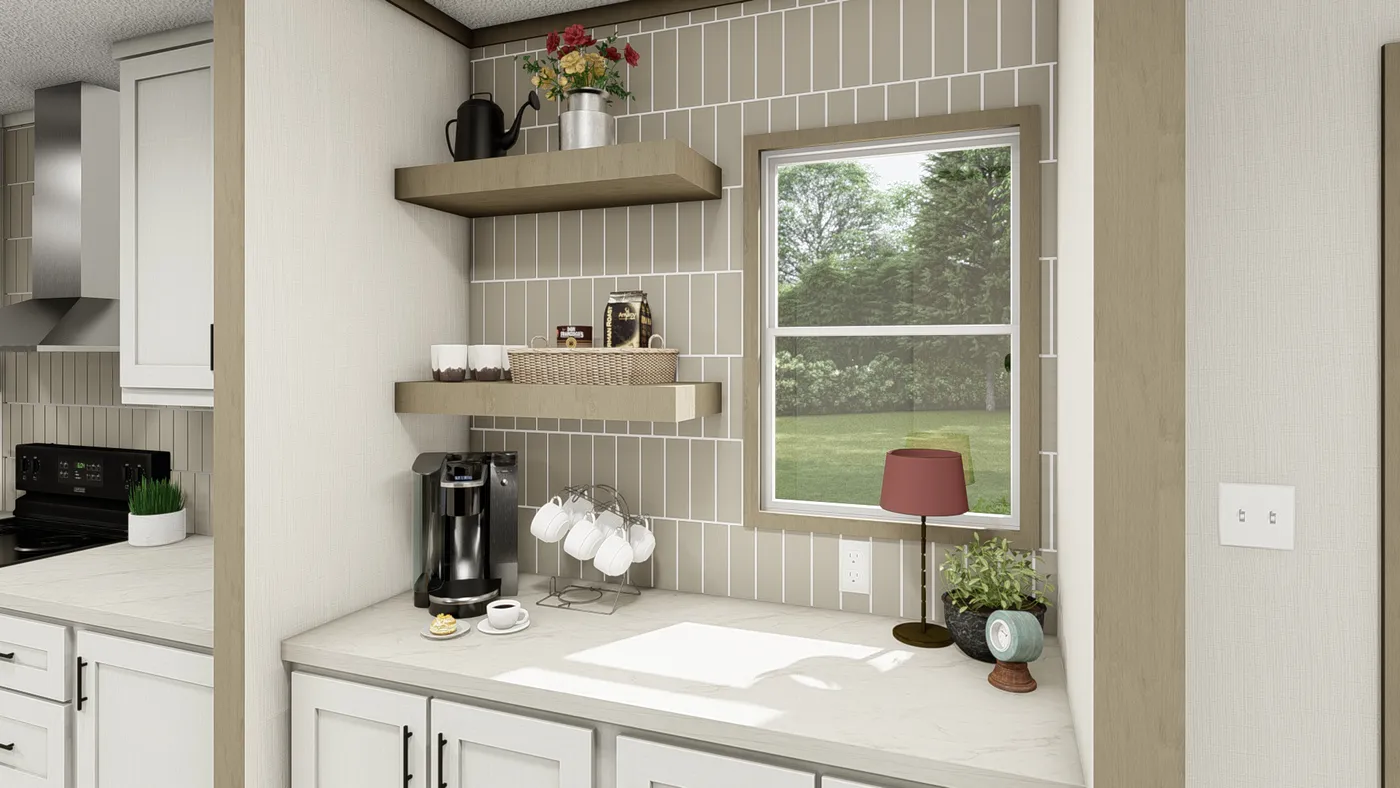The SNOWCAP Exterior. This Manufactured Mobile Home features 4 bedrooms and 2 baths.