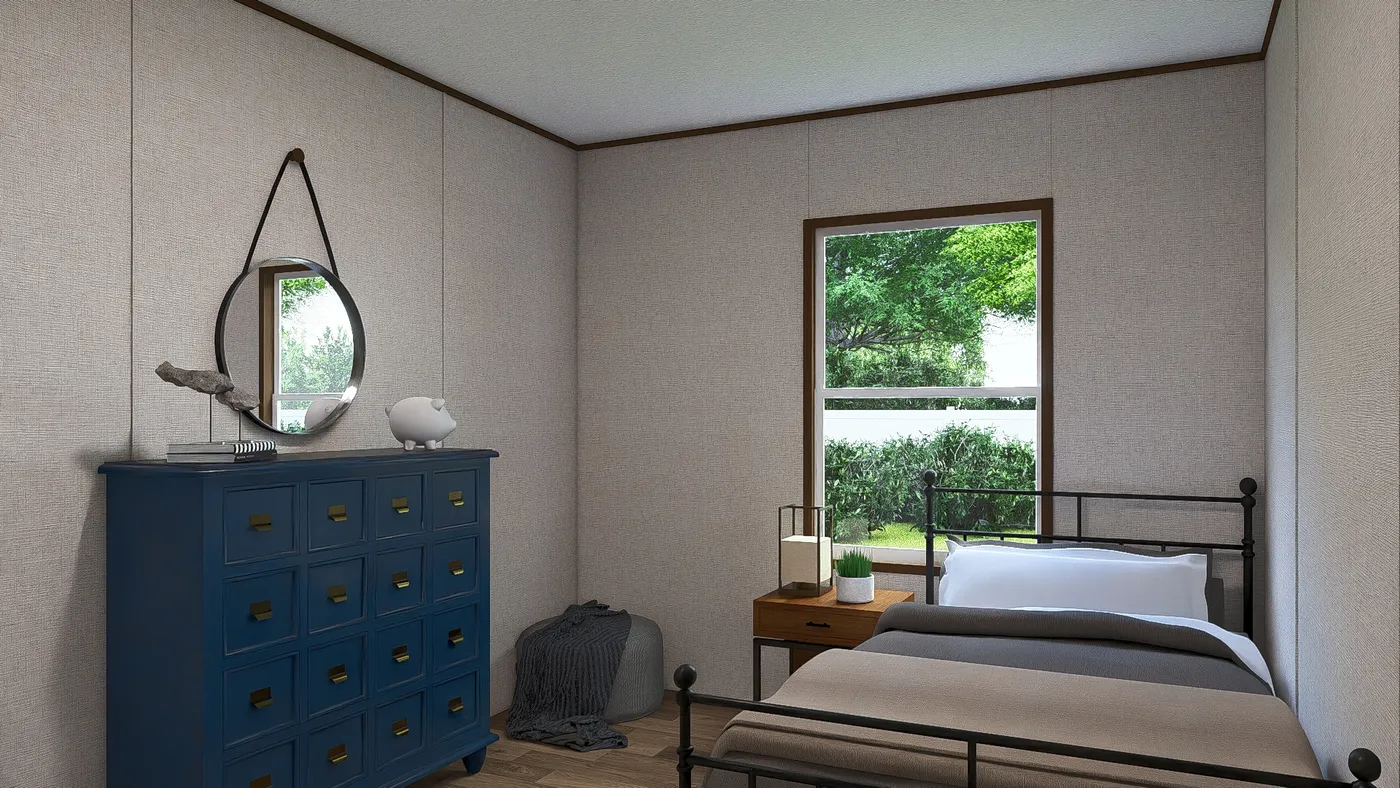 The OAK Exterior. This Manufactured Mobile Home features 4 bedrooms and 2 baths.