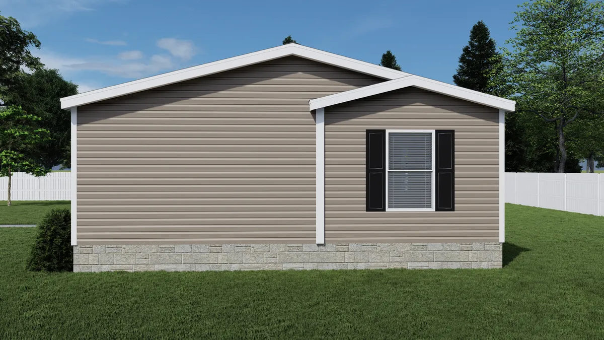 The 4828-783 THE PULSE Exterior. This Manufactured Mobile Home features 3 bedrooms and 2 baths.