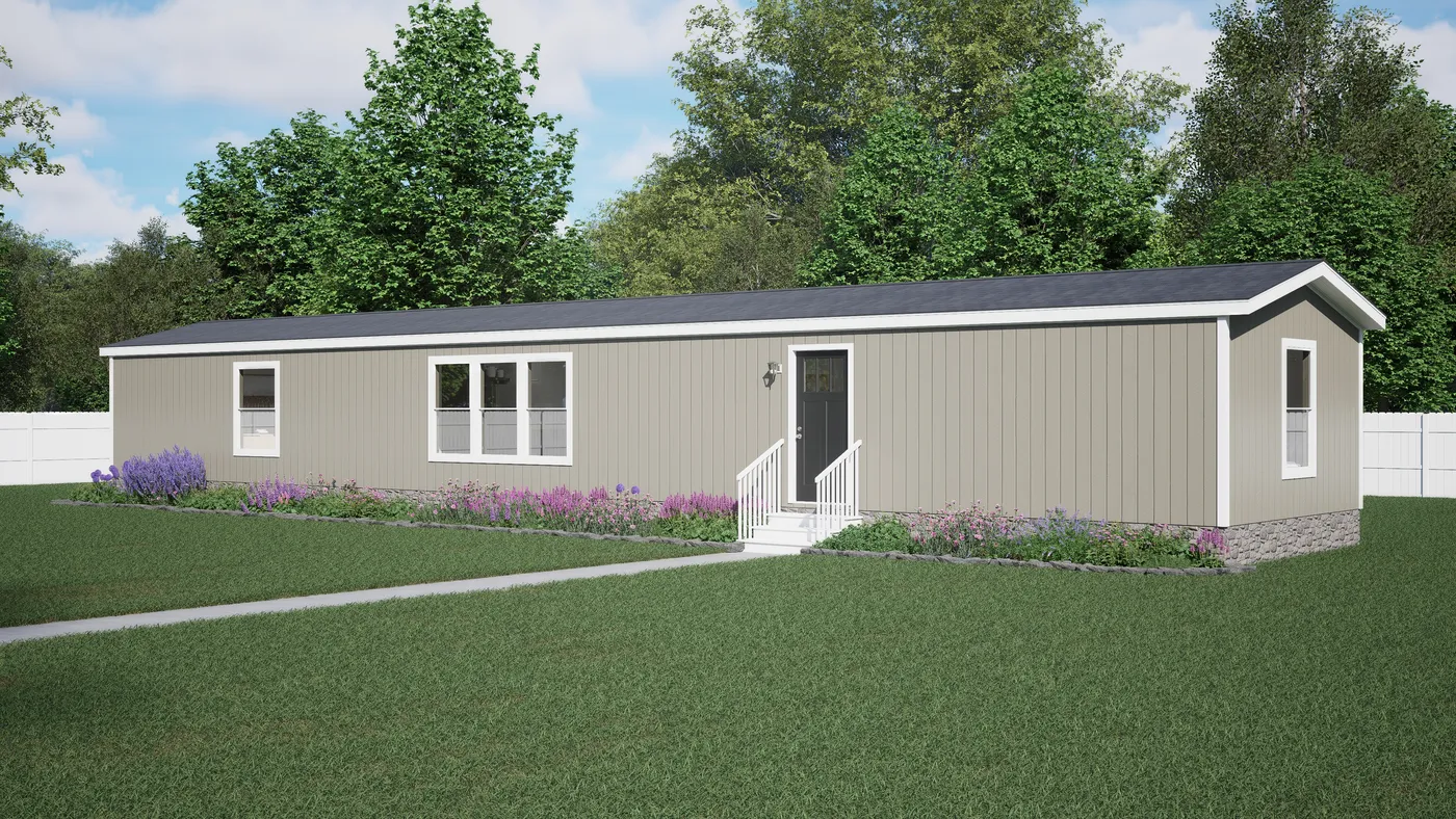 The SPARK Exterior. This Manufactured Mobile Home features 3 bedrooms and 2 baths.