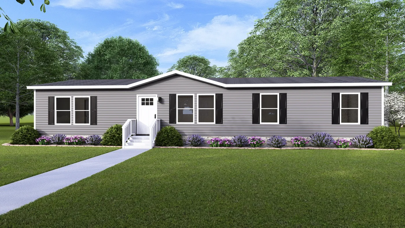 The FIJI Exterior. This Manufactured Mobile Home features 3 bedrooms and 2 baths.
