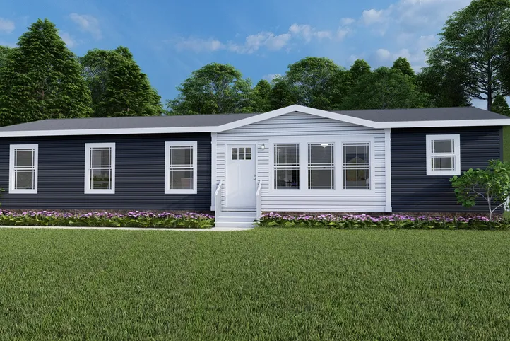 The THE BREEZE Exterior. This Manufactured Mobile Home features 3 bedrooms and 2 baths.