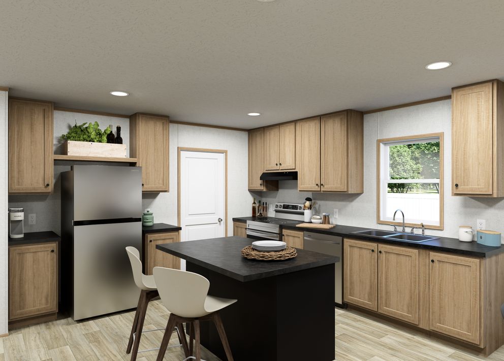 The ASPIRE Exterior. This Manufactured Mobile Home features 3 bedrooms and 2 baths.