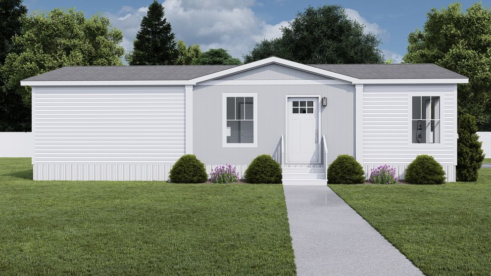 The RISING SUN Exterior. This Manufactured Mobile Home features 2 bedrooms and 2 baths.