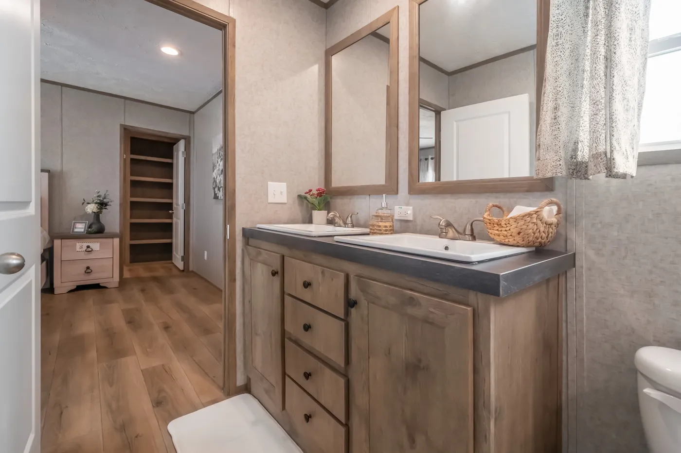 The WARRIOR II Exterior. This Manufactured Mobile Home features 2 bedrooms and 2 baths.