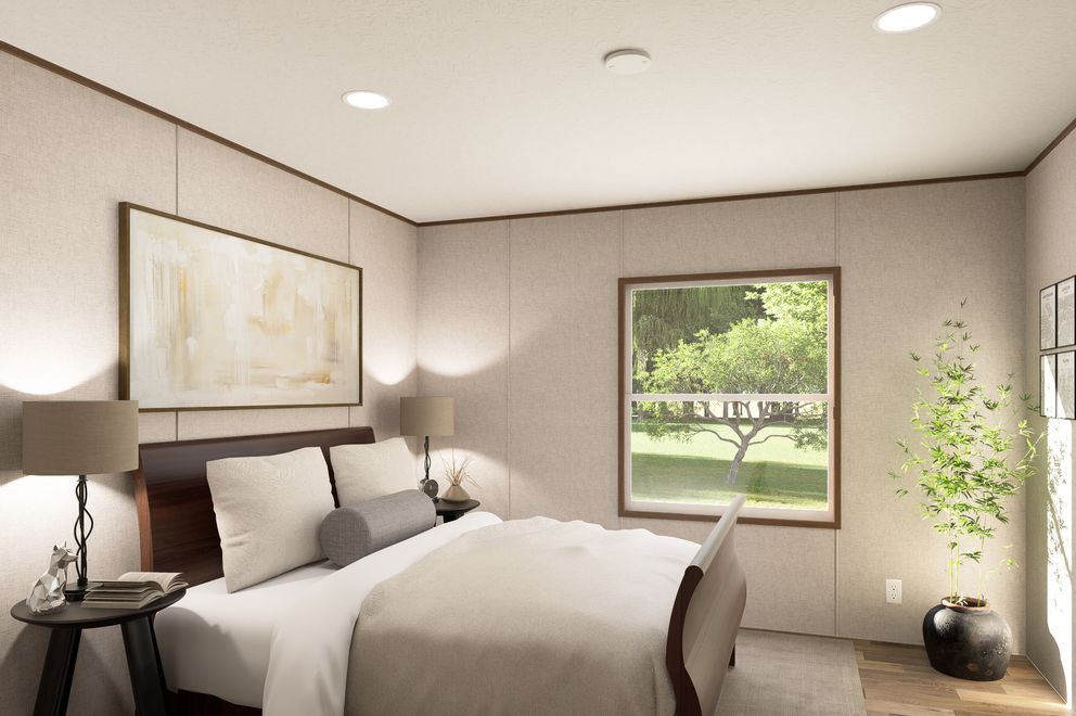 The DOGWOOD Exterior. This Manufactured Mobile Home features 2 bedrooms and 2 baths.