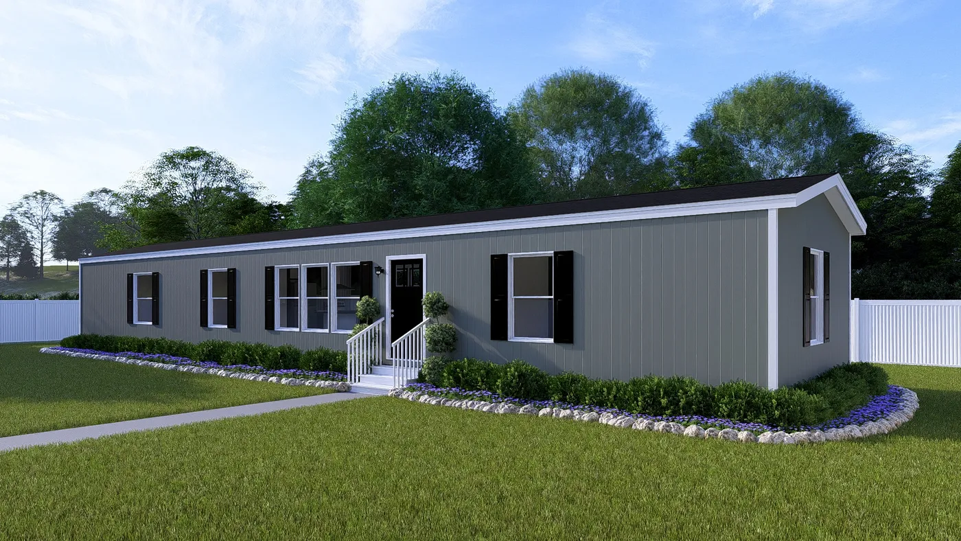 The FESTIVAL Exterior. This Manufactured Mobile Home features 3 bedrooms and 2 baths.