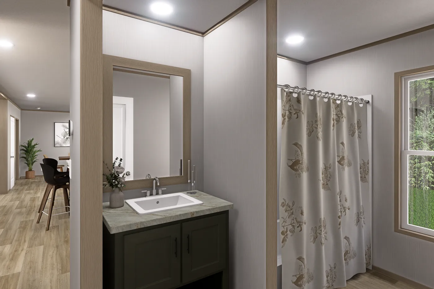 The EXPLORER Exterior. This Manufactured Mobile Home features 3 bedrooms and 2 baths.