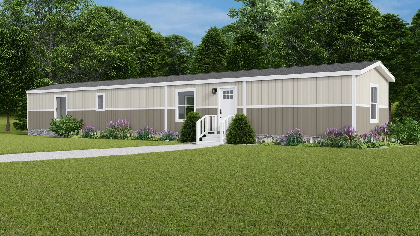The MARINER Exterior. This Manufactured Mobile Home features 3 bedrooms and 2 baths.